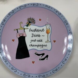 Champagne Plate - Light Pink